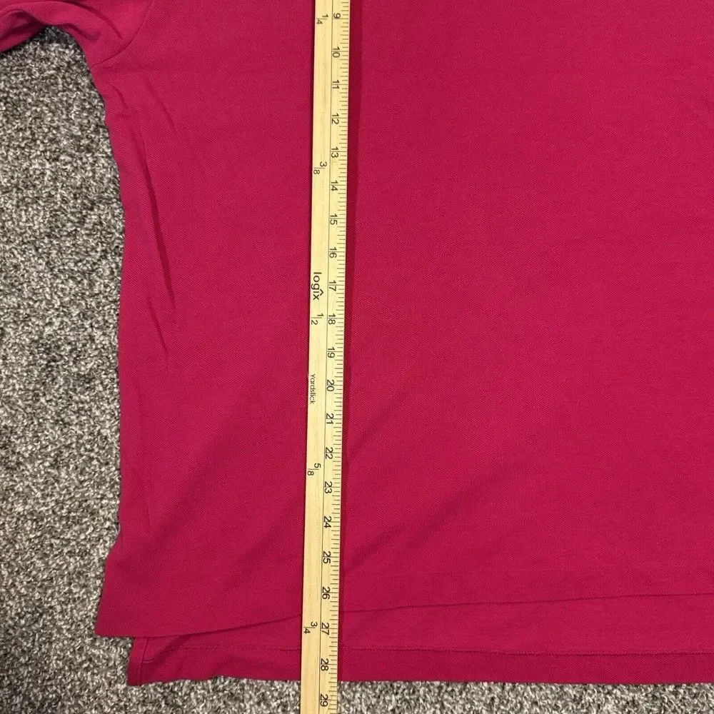 J.CREW Oarsman Polo Shirt Men‎ XL Pink/Red Short Sleeve Preppy Casual